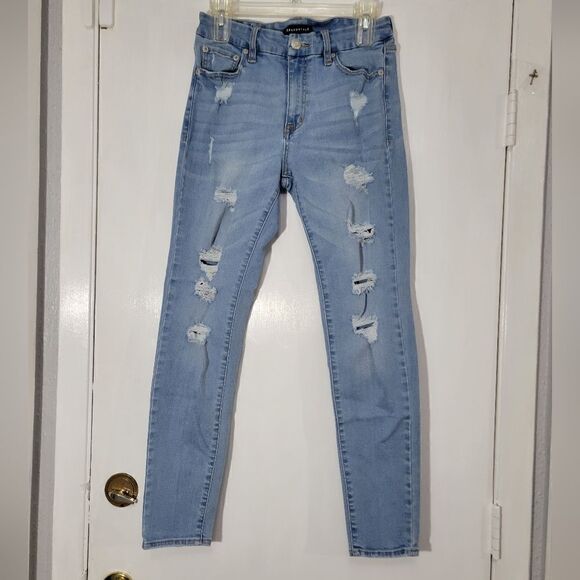 Aeropostale high-rise curvy jeggings sz 8 - Picture 2 of 9